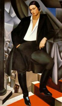 塔梅拉 德 萊姆皮卡 Portrait of the Duchess of La Salle 塔梅拉 德 萊姆皮卡 Portrait of the Duchess of La Salle